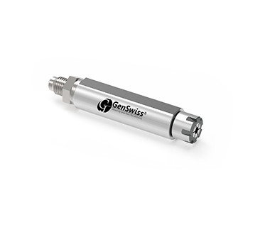 CS-16-254-049C: ER16 Coolant Collet Sleeve Ø1.0 x1.93" Shank w/Flat, Thru w/Stop, Mini-Nut R-NPT