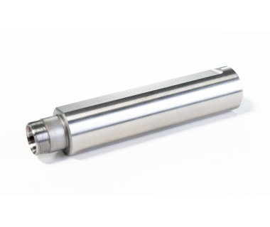 CS-CHK-190-076: CHK Collet Sleeve Ø3/4" x3.00" Shank w/Flat, OAL=88mm, Thru Hole, W/Nut/Wrench