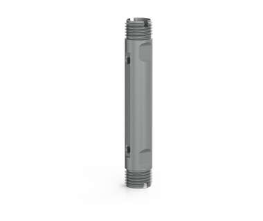 CQS-S20-1000-CDE: ER 20 Collet Sleeve, Dble ended,  1.00'' Shank x 4.5'' OAL, w/ Flat,