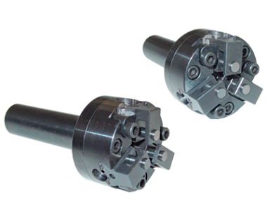 KHE-3DGK-1000: Knurling Head For End Use w/ 3 Indepdnt. / Die Slides, shank 1'' Round x 3.3'' L.