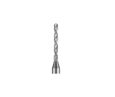 GD8-040-3.0-200-C: 0.40mm (.0157") OD, 3mm Shank, 2.0mm Flute Length, 120 Deg Point