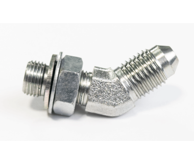 FIT-MICRO-4x2-45: 45° Male Union 1/4 JIC to 1/8 BSPP (For MicroBore)