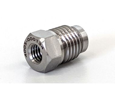FIT-M6x1/4 JIC-SS: 0°  Female M6-1 to Male 7/16-20