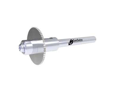 SAPE-N0800-0800-6.0: Arbor, Saw UP  Ø8.0 x 6.0mm Hub, Ø8.0 Shank, Ø10.0 Flange