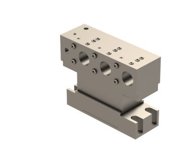 CIT-857-203-OF120: 4 Pos Back ID Holder For M32, 3xØ1.0"+1xØ10, Replaces original back ID Block