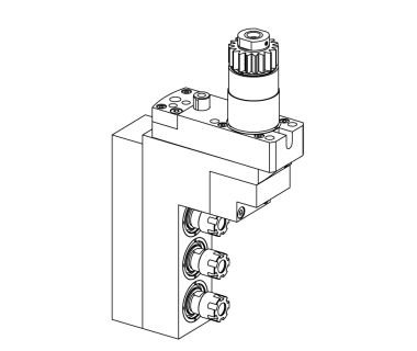 CIT-BSE3107-II: 90° 3 Spindle For A320/A232/D25/L32/L220, ER11, i/o 1:1, Position T09