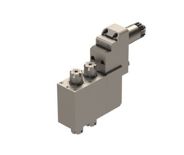 CIT-BSE-3207: 90° 2 Spdl Dble End For A20/A32/L220/L32, ER16, i/o 1:1, Spdles Turn Same Direction