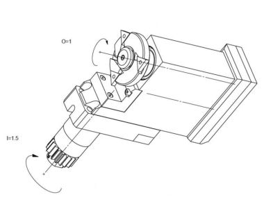 CIT-BSP-513: Polygon Spdl For A20/A32/L32/L220, Arbor: Ø13mm, Cutter Ø72 x 8.3, i/o 1.5:1, Pos.T09