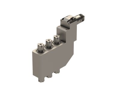 CIT-GSE-1710: 90° 3 Spdl Dbl End Spindle A232/A32/A320, ER16, i/o 1:1, Pos T10, Drill Depth 40mm