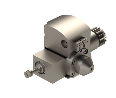 CIT-GSH-245: Hobbing Spindle For L12/M10, Arbor Ø4.5mm, i/o 1:1, Pos T08-09, ±5°