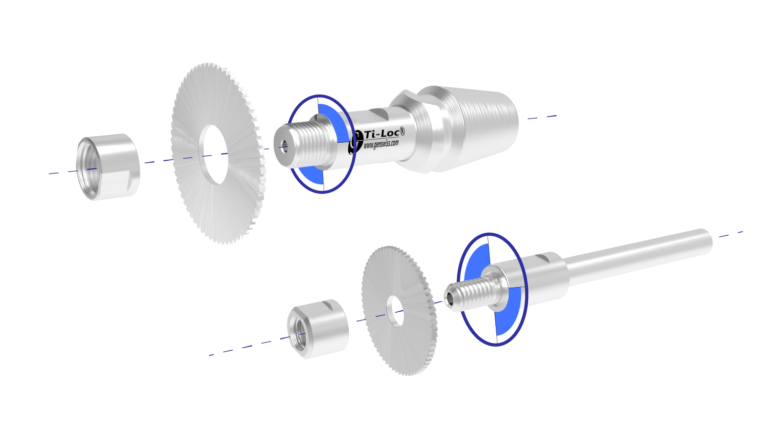 Ti-loc saw arbor assembly diagram