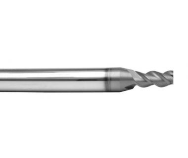 TE-3100-0.6: 0.6mm 3FL Carbide E/M for Titanium, 1.2mm LOC, 6mm Shank, 57mm OAL