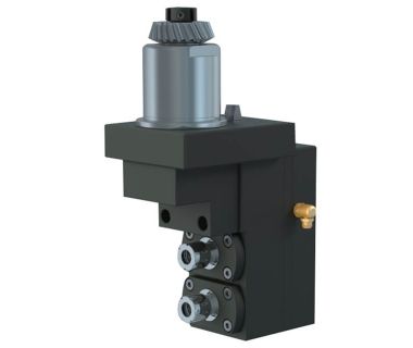 STA-SV20E-E411 Turret based radial drilling/milling unit w/ (4) ER11 spindles; 2 forward, 2 rear